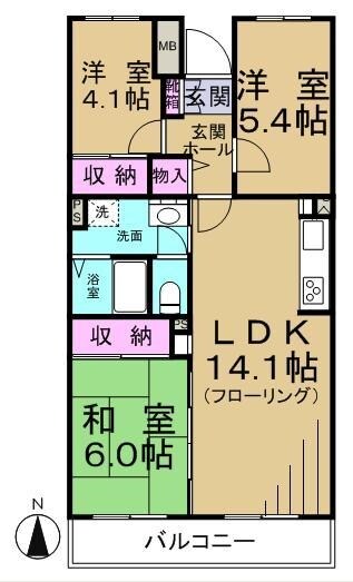 アルタイル平和台の物件間取画像