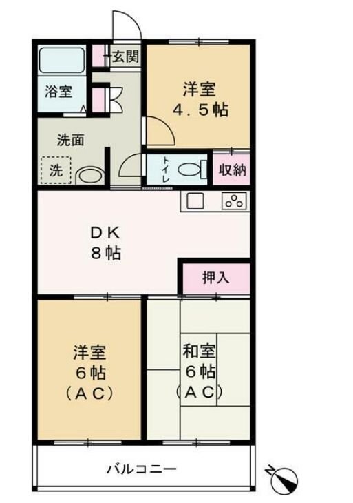 シャトル久我山の物件間取画像