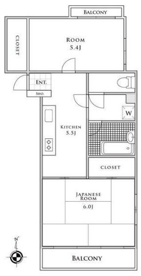 阿佐ヶ谷パレスの物件間取画像