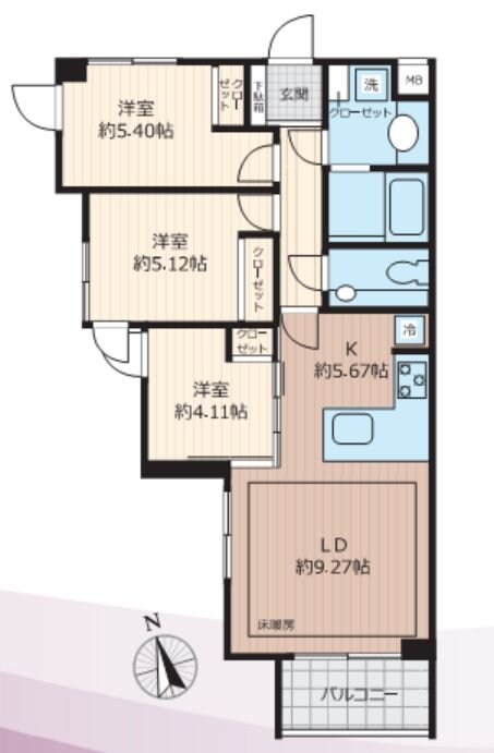 Ｂｅｖｅｒｌｙ　Ｈｏｍｅｓ　豊島園の物件間取画像