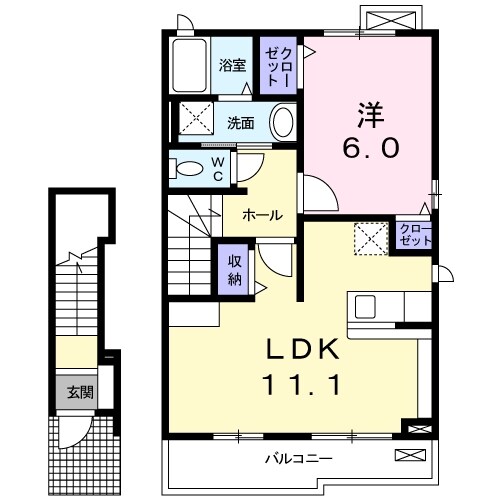 ブリーズＢの物件間取画像