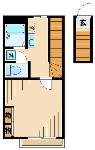 レオパレス山栄アビタの物件間取画像