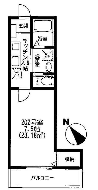 モリタコーポの物件間取画像