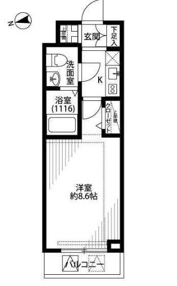 プレール・ドゥーク富士見ヶ丘の物件間取画像