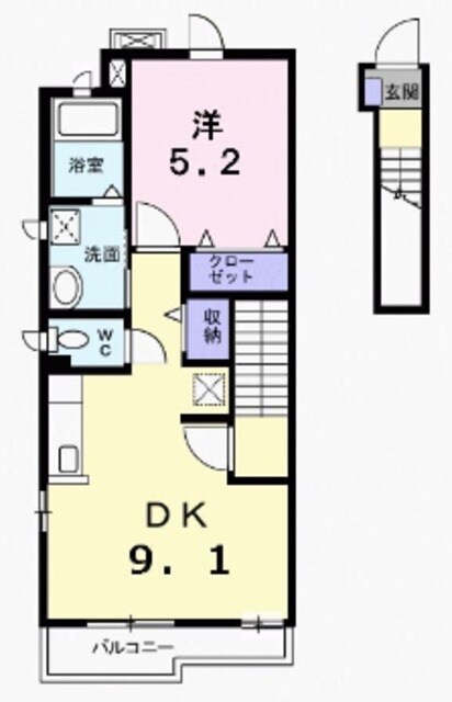 プリムローズの物件間取画像