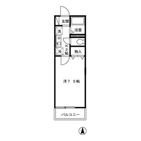 ウィズ中村橋Iの物件間取画像