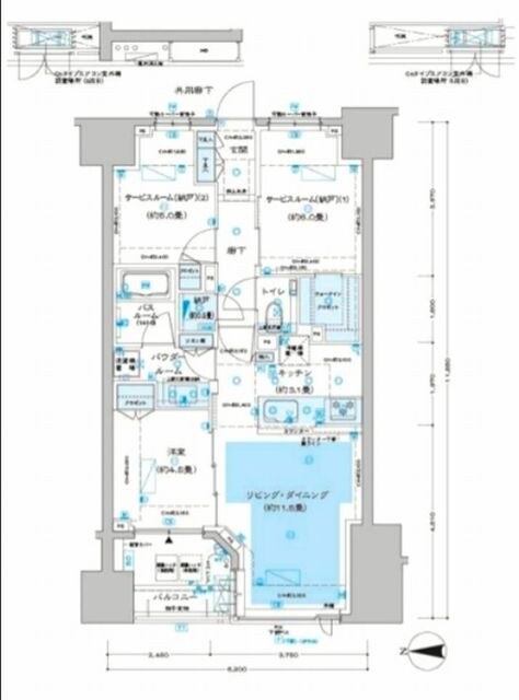 ディームス方南町の物件間取画像