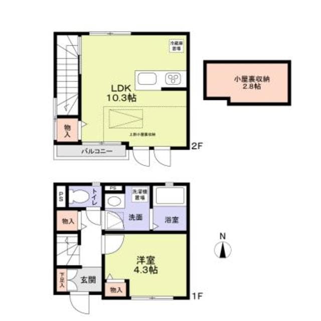 （仮称）新宿区北新宿３丁目計画の物件間取画像