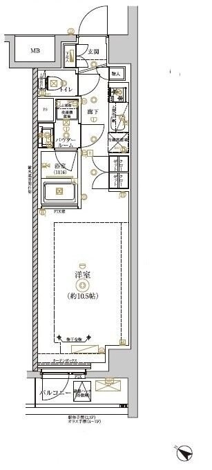 RELUXIA　CITY　北新宿の物件間取画像