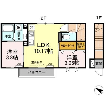 エクセリア北烏山の物件間取画像