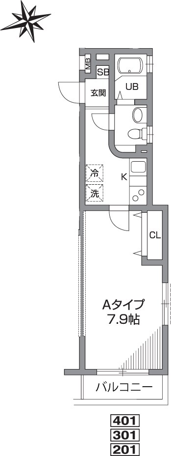 プライムアーバン西荻窪の物件間取画像