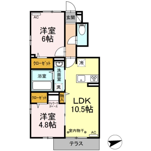 ウォールナッツガーデン東町の物件間取画像