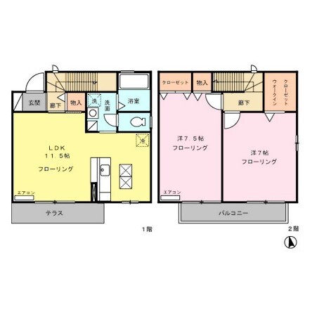 グランクレストの物件間取画像