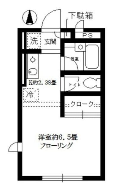 クレール中野の物件間取画像