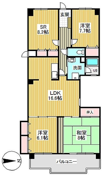 プリメール石神井の物件間取画像