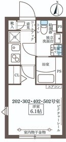 ＣＯＣＯＣＵＢＥ高円寺の物件間取画像