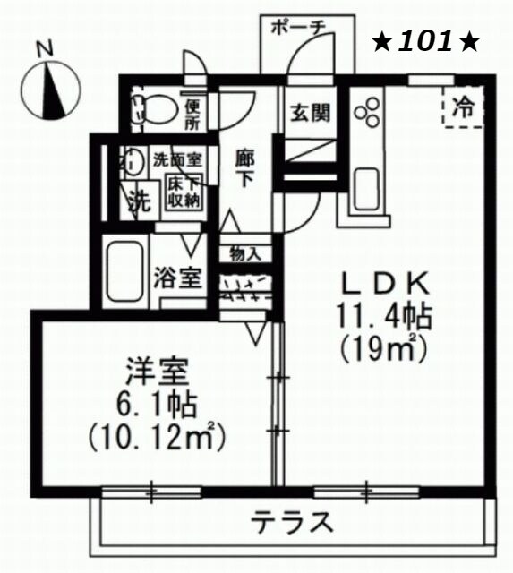 エクレール浜田山の物件間取画像