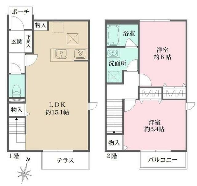 ザ・パークメゾン上井草駅前Iの物件間取画像