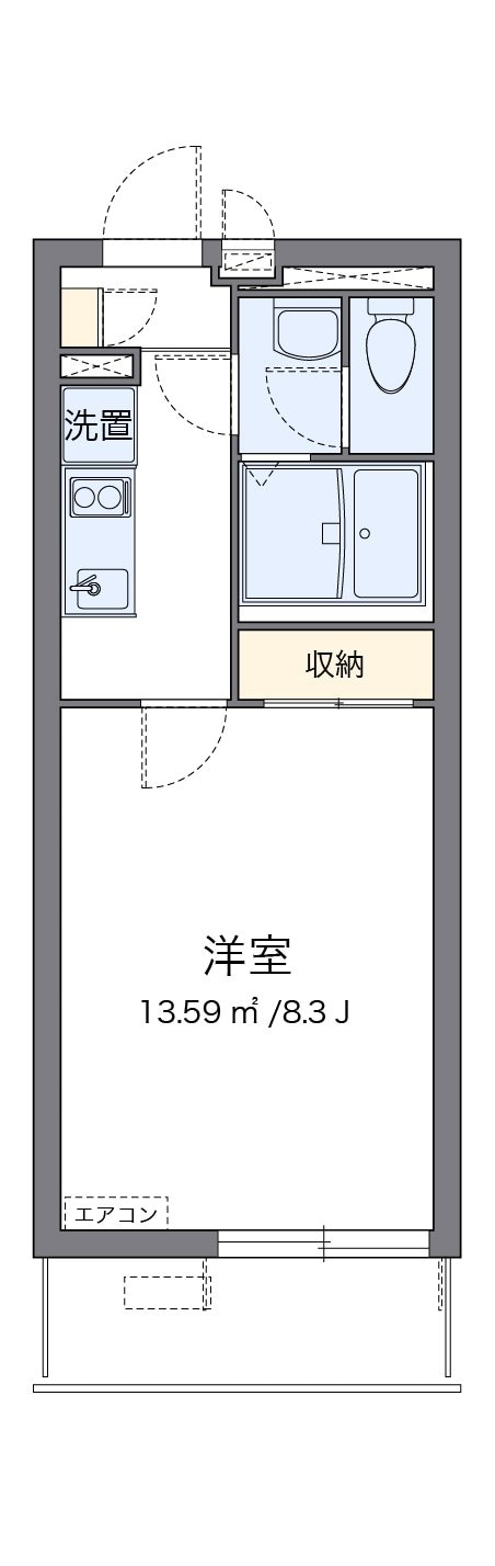 クレイノアメリアメゾンの物件間取画像