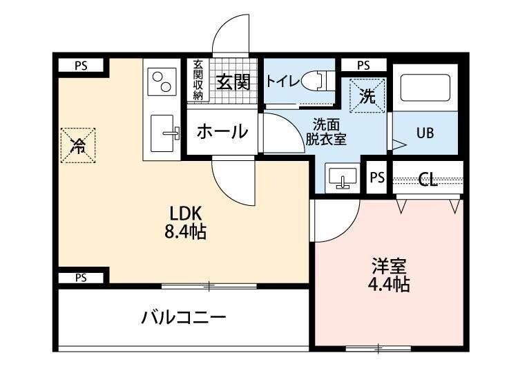 リーブルファイン西浦和　１号棟の物件間取画像