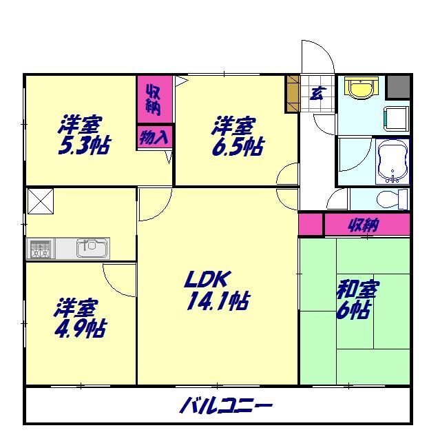 エスポワール蕨の物件間取画像