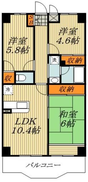 ルミエール３番館の物件間取画像