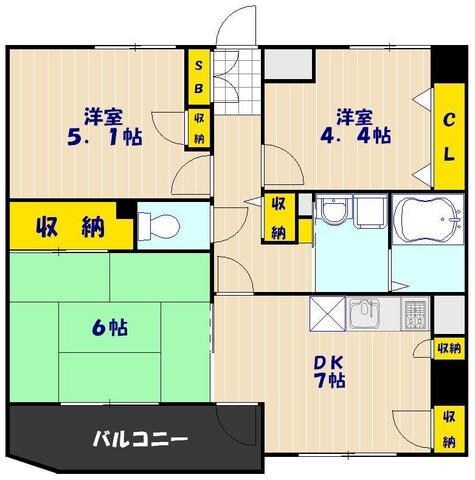 グランシエロ川口本町の物件間取画像