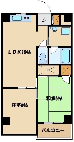 ハイデンス上の宮２の物件間取画像