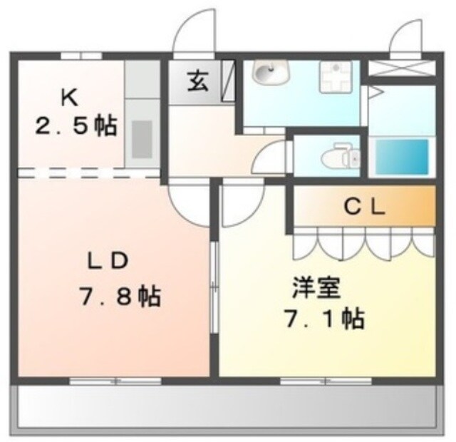 グリーンアヴェニューの物件間取画像