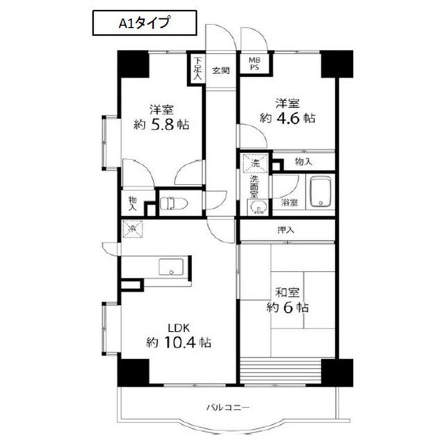 ルミエール３番館の物件間取画像