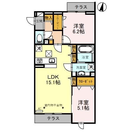 センカ　IIの物件間取画像