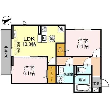 リビエールの物件間取画像