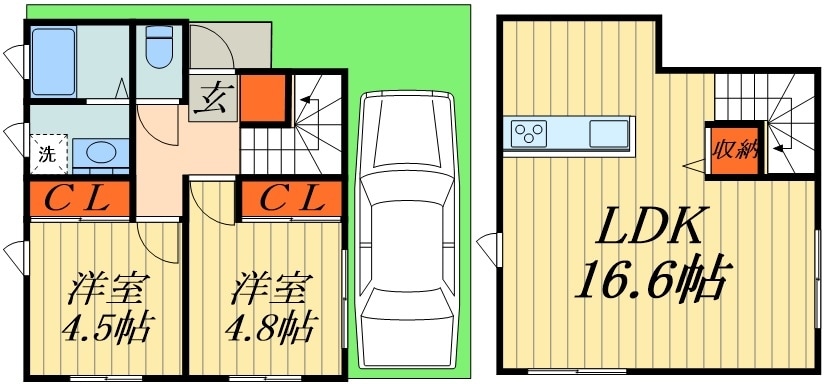 川口市安行吉蔵戸建の物件間取画像