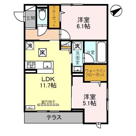 べナード武蔵浦和の物件間取画像