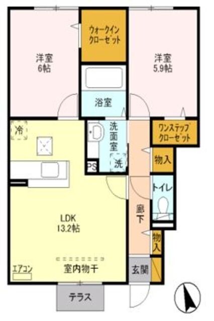 マーサ　Iの物件間取画像