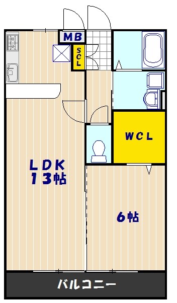 エスベランサＡ棟の物件間取画像