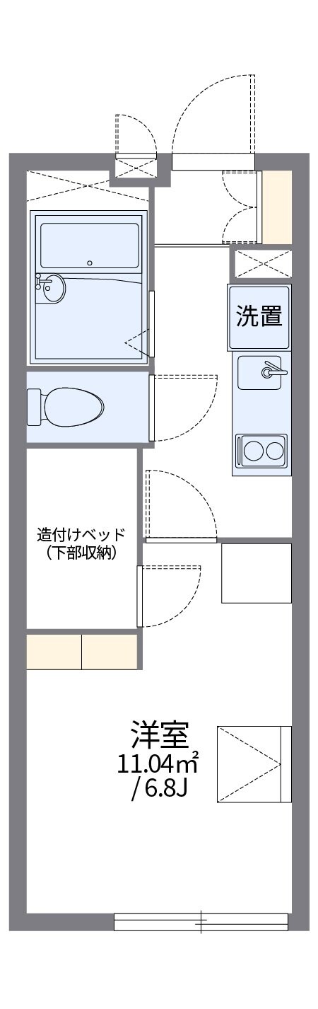 レオパレス山幸の物件間取画像