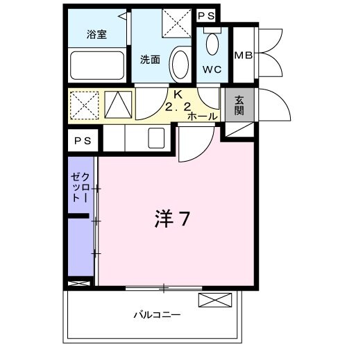 リビオコートの物件間取画像