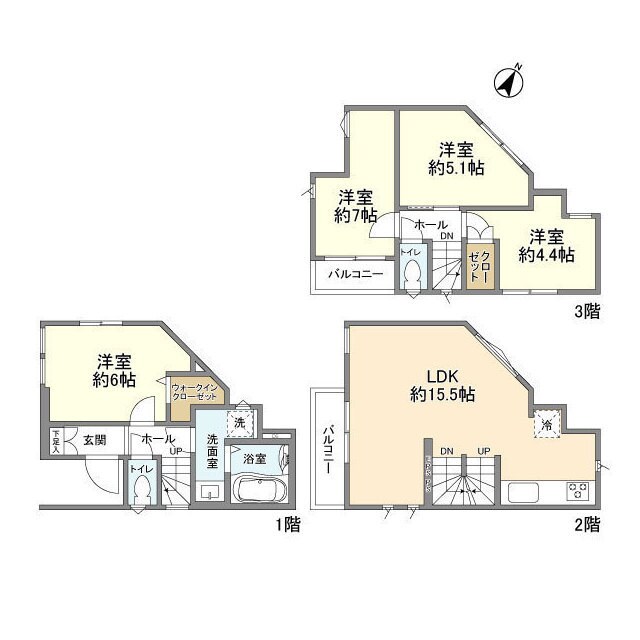 Kolet南鳩ヶ谷#15の物件間取画像