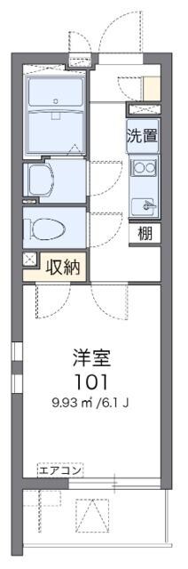 クレイノフルールの物件間取画像