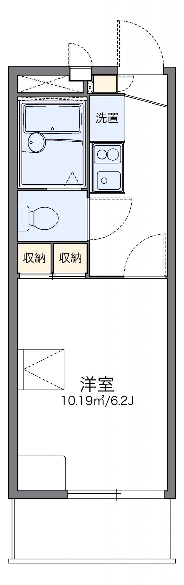 レオパレスＭＡＲＵＫＡの物件間取画像