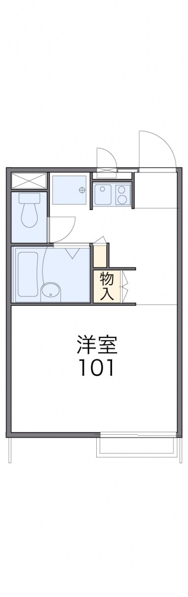 レオパレスクレールアピテの物件間取画像