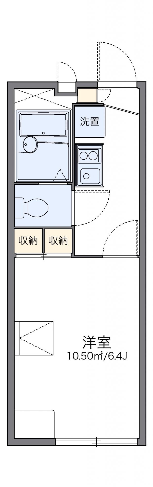 レオパレスレガーロの物件間取画像