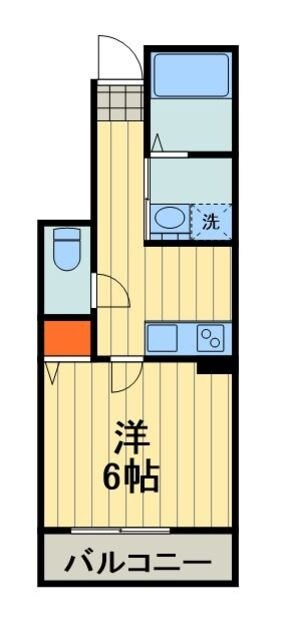 デュオキューブ三ツ和の物件間取画像