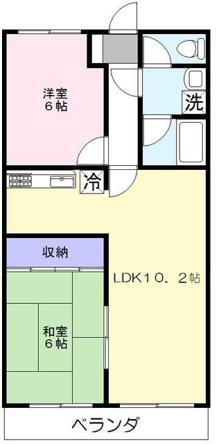 アベニュー弐番館の物件間取画像