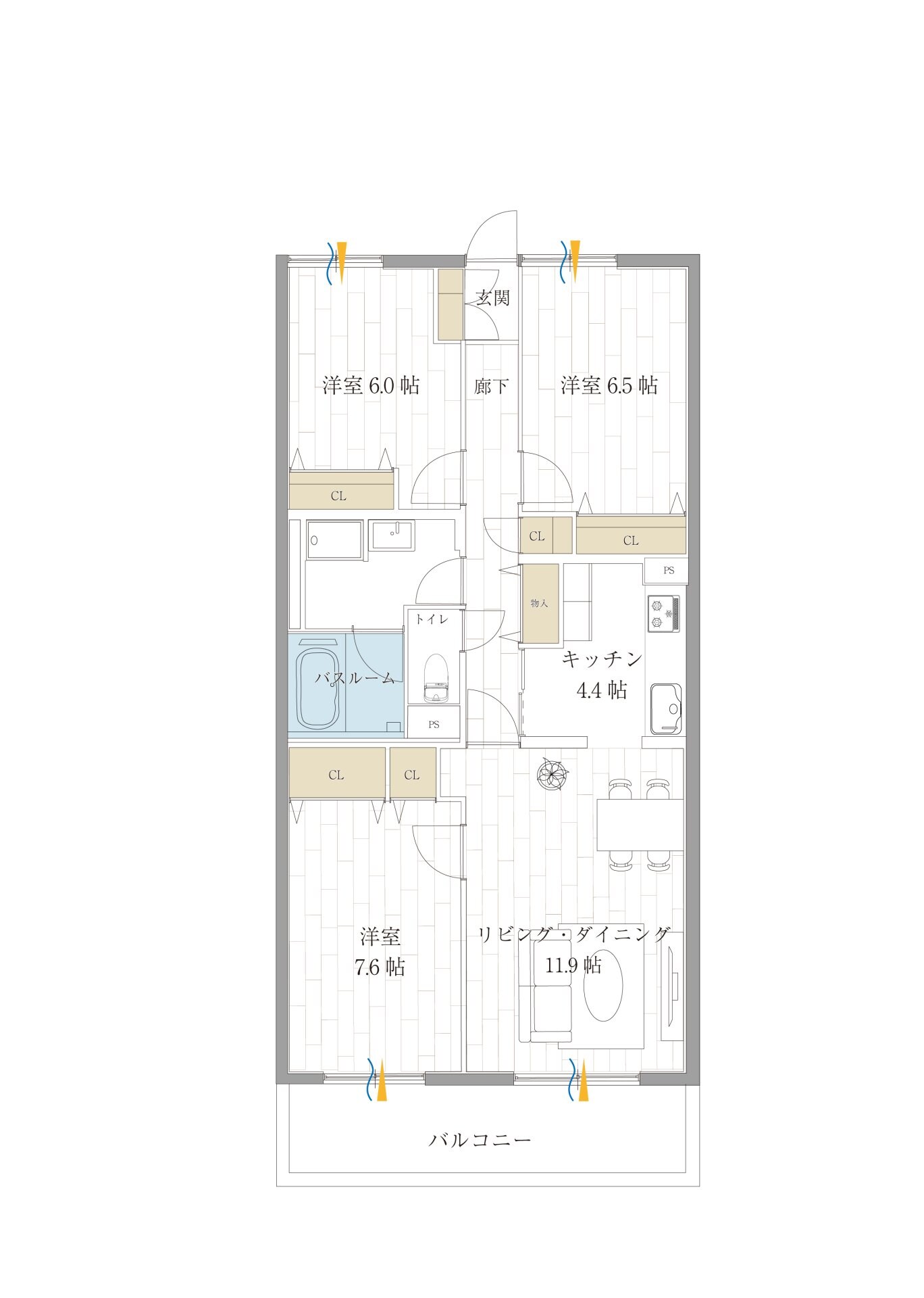 ＰＬＥＮＤＹ蕨の物件間取画像