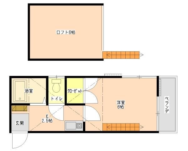 ハイツルミナスの物件間取画像