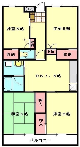 シティハイム信栄の物件間取画像