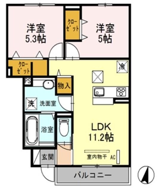 ボンヌールの物件間取画像