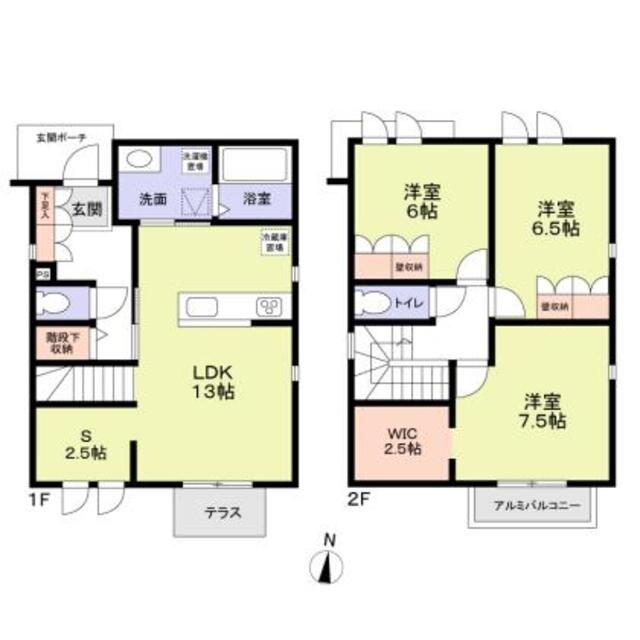 浦和区仲町４丁目戸建の物件間取画像